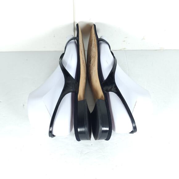 STUART WEITZMAN Women's US 8M Black Patent Leather Embellished Strappy Sandals - Picture 12 of 15